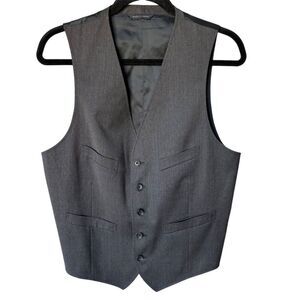 Banana Republic Men's Gray Wool Suit Vest Size 40 Formal